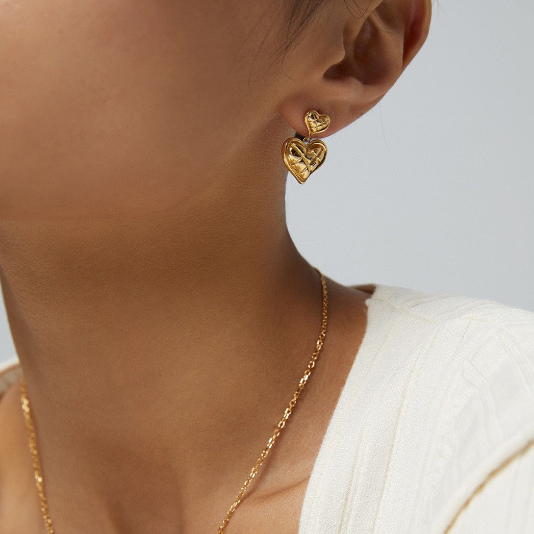 Sterling Silver Heart Earrings