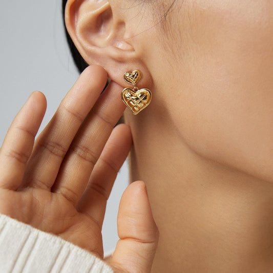 Sterling Silver Heart Earrings