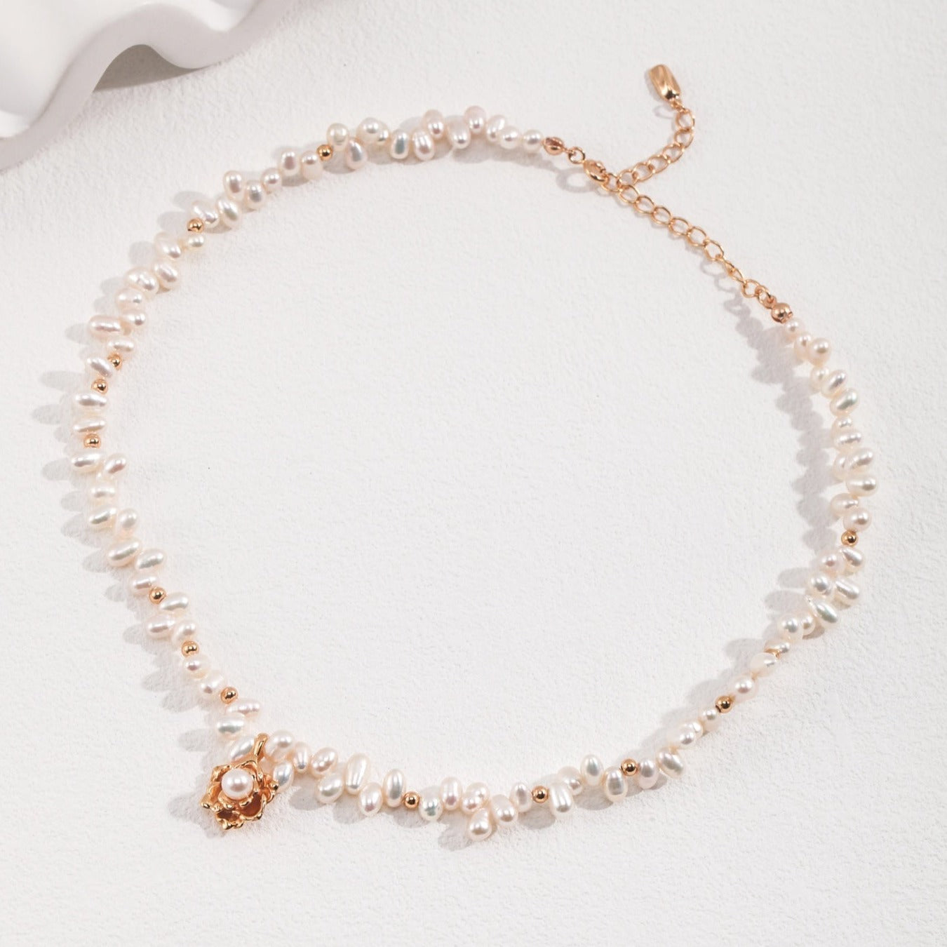 Camellia Pearl Necklace