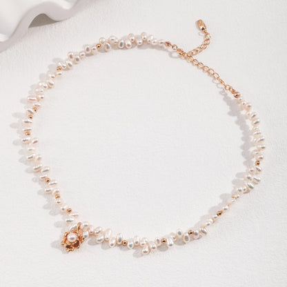 Camellia Pearl Necklace
