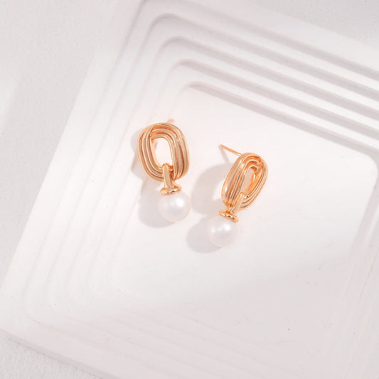 Pure Silver + Pearl Earrings