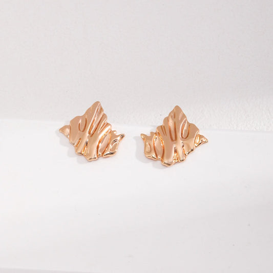 Folding paper Sterling Silver Earrings