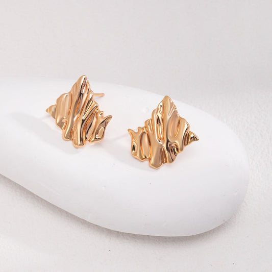 Folding paper Sterling Silver Earrings