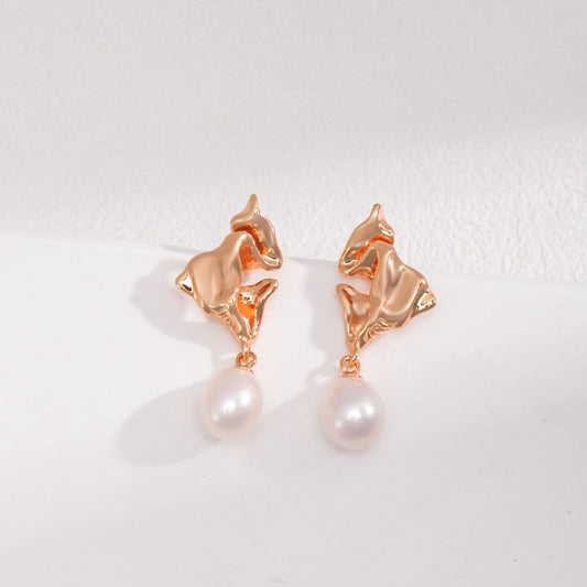 Natural Pearl Earrings