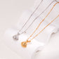 Shell Pure Silver Pearl Necklace